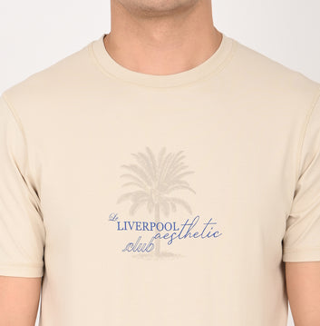 SLIM FIT PRINTED CREW NECK TSHIRT