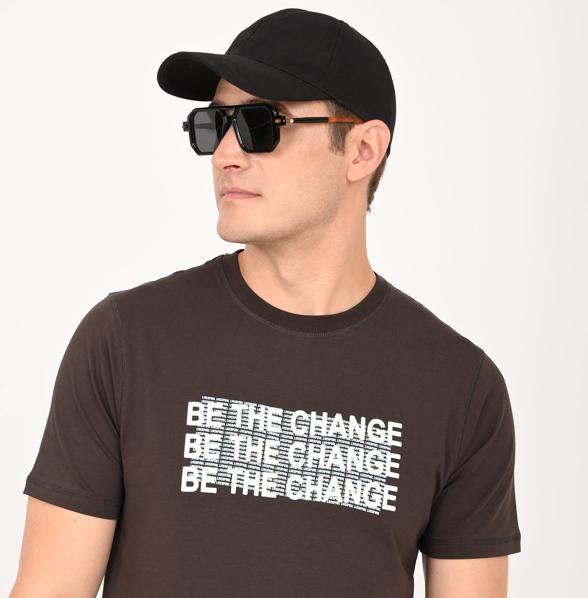 SLIM FIT PRINTED CREW NECK TSHIRT