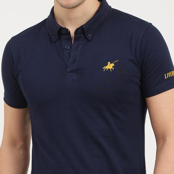 SOLID COTTON POLO SHIRT
