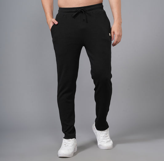 BLACK RELAXED FIT JOGGERS