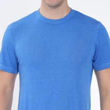 SLIM FIT BURN OUT CREW NECK TSHIRT