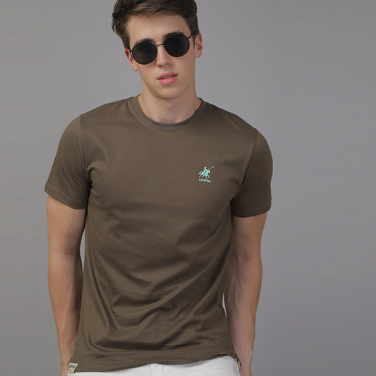 REGULAR FIT CREW NECK COTTON TSHIRT