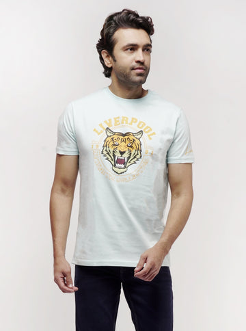 TIGER FACE CREW GRAPHIC TSHIRT