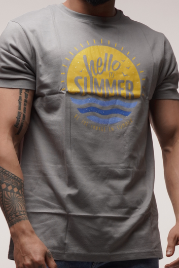 HELLO TO SUMMER CREW GRAPHIC TSHIRT
