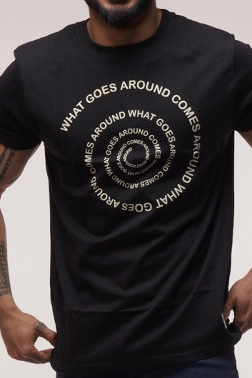 WHAT GOES AROUND GRAPHIC TSHIRT