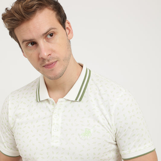 AOP COTTON POLO SHIRT