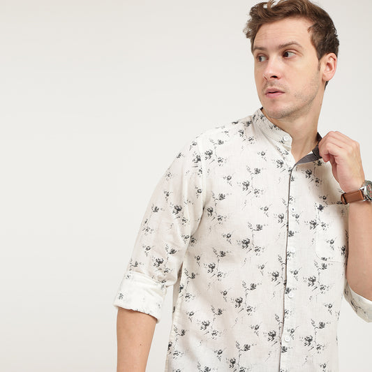 FULL SLEEVES CASUAL LINEN SHIRT