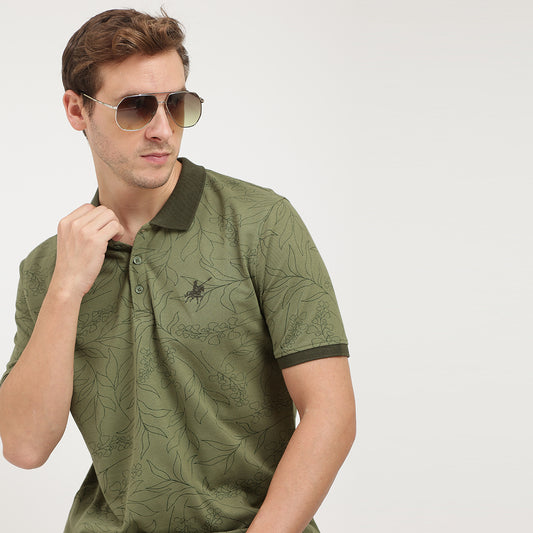 AOP COTTON POLO SHIRT