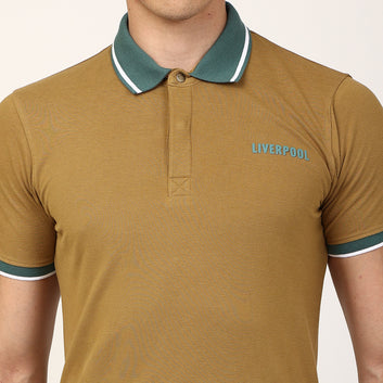 SOLID COTTON POLO SHIRT