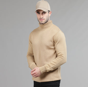 HIGH NECK  SLIM FIT FULL SLEEVES SWEATER