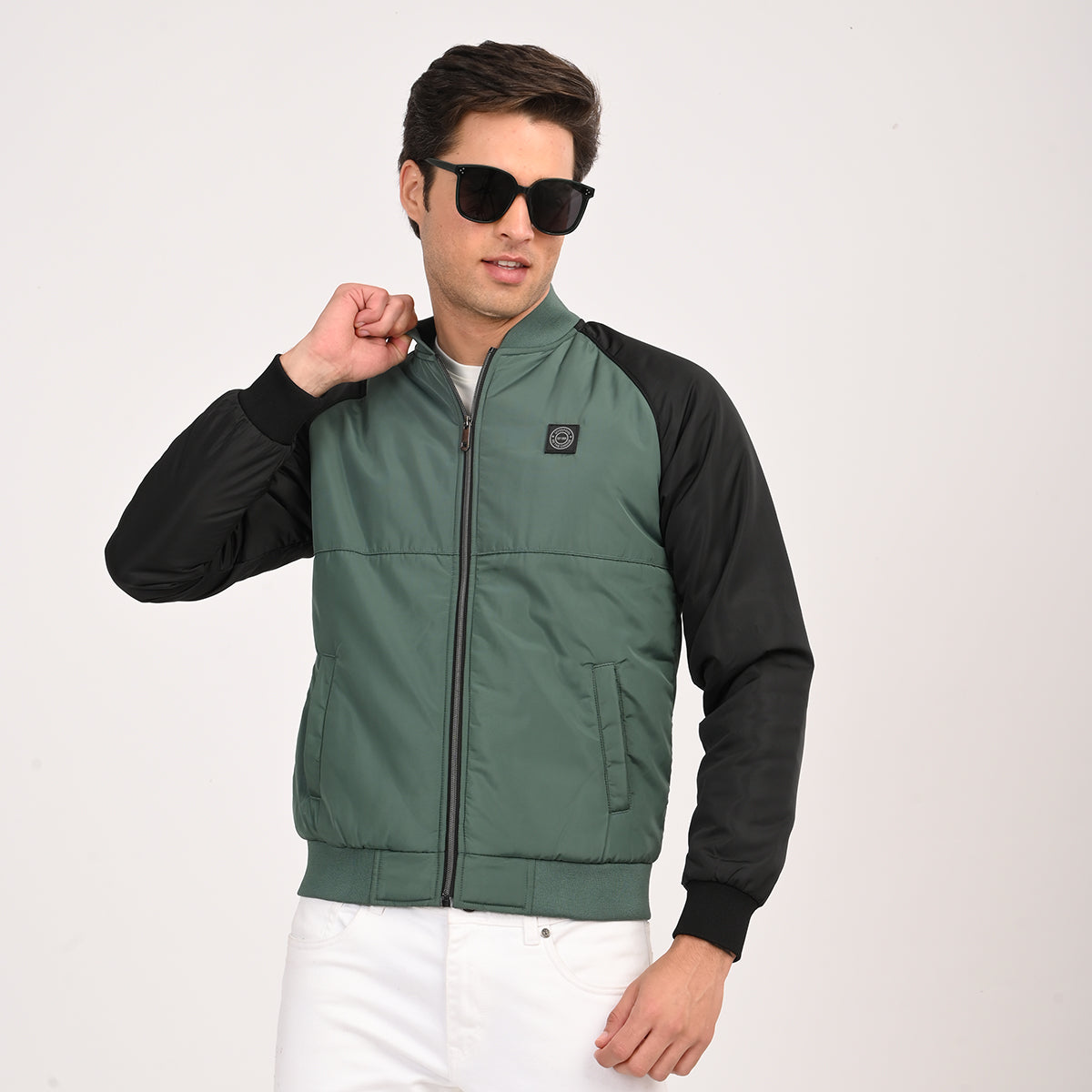 REGULAR FIT MEMORY TWILL JACKET