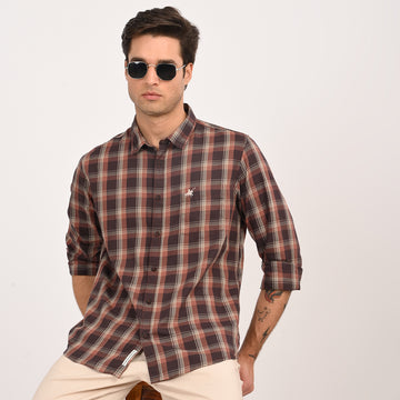 CHECKS FULL SLEEVES SLIM FIT CASUAL SHIRT