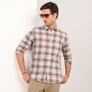 CHECKS FULL SLEEVES SLIM FIT CASUAL SHIRT