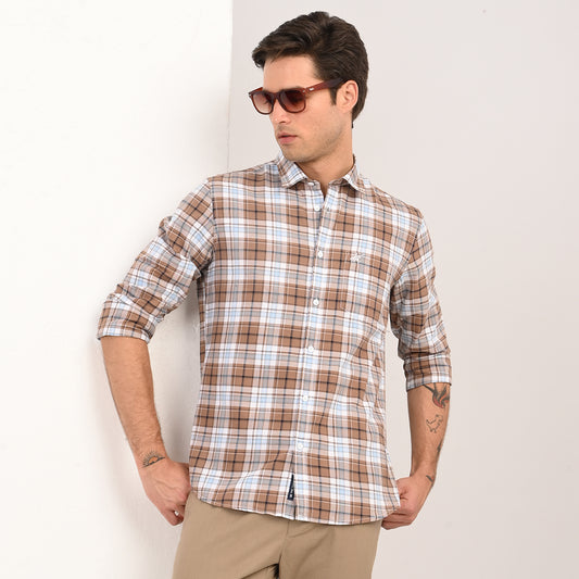 CHECKS FULL SLEEVES SLIM FIT CASUAL SHIRT