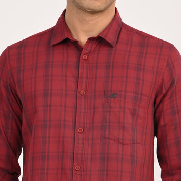CHECKS FULL SLEEVES SLIM FIT CASUAL SHIRT