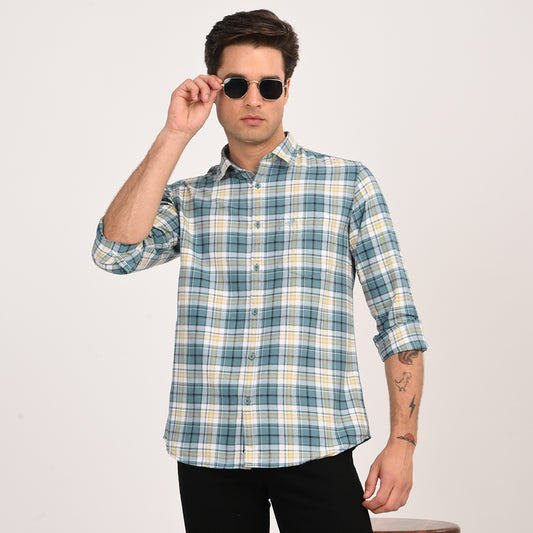 CHECKS FULL SLEEVES SLIM FIT CASUAL SHIRT