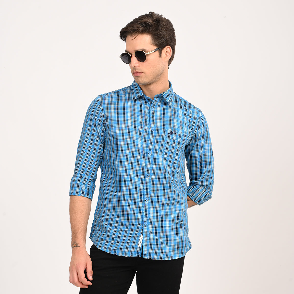 CHECKS FULL SLEEVES SLIM FIT CASUAL SHIRT