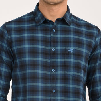 CHECKS FULL SLEEVES SLIM FIT CASUAL SHIRT