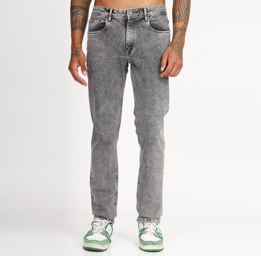 GREY STRAIGHT FIT DENIM