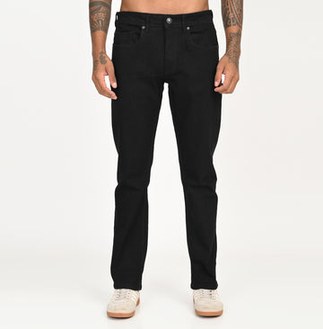 BLACK STRAIGHT FIT DENIM