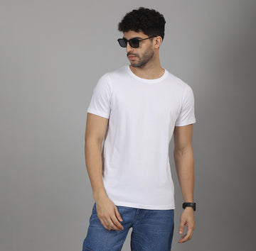 REGULAR FIT CREW NECK COTTON TSHIRT