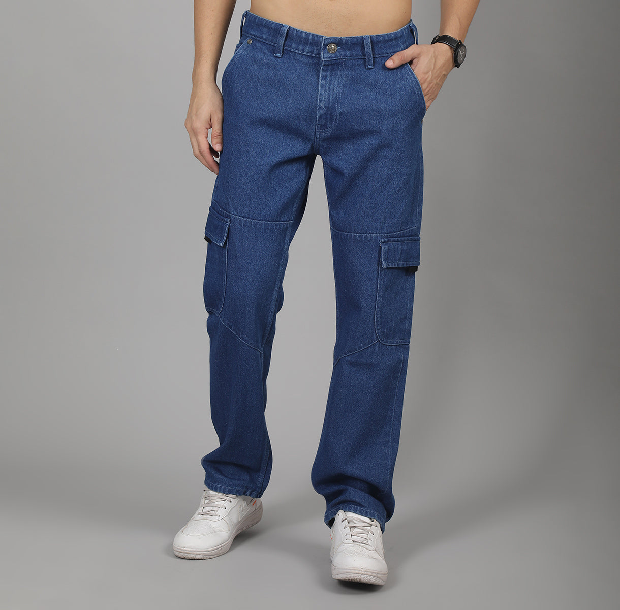 DEEP INDIGO DENIM CARGO