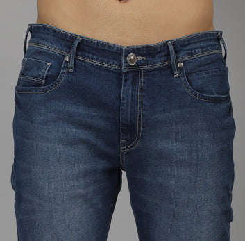 MID INDIGO ANKLE FIT JEANS