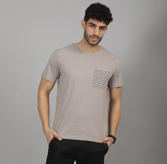 REGULAR FIT AOP CREW NECK COTTON TSHIRT