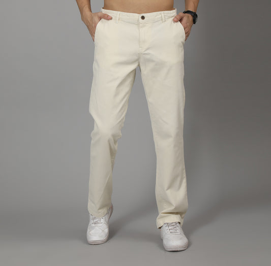 STRAIGHT FIT  COTTON CHINOS