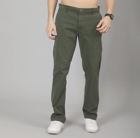 STRAIGHT FIT  COTTON CHINOS