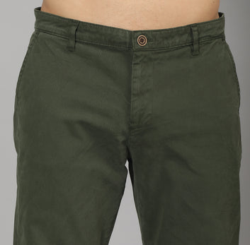 STRAIGHT FIT  COTTON CHINOS