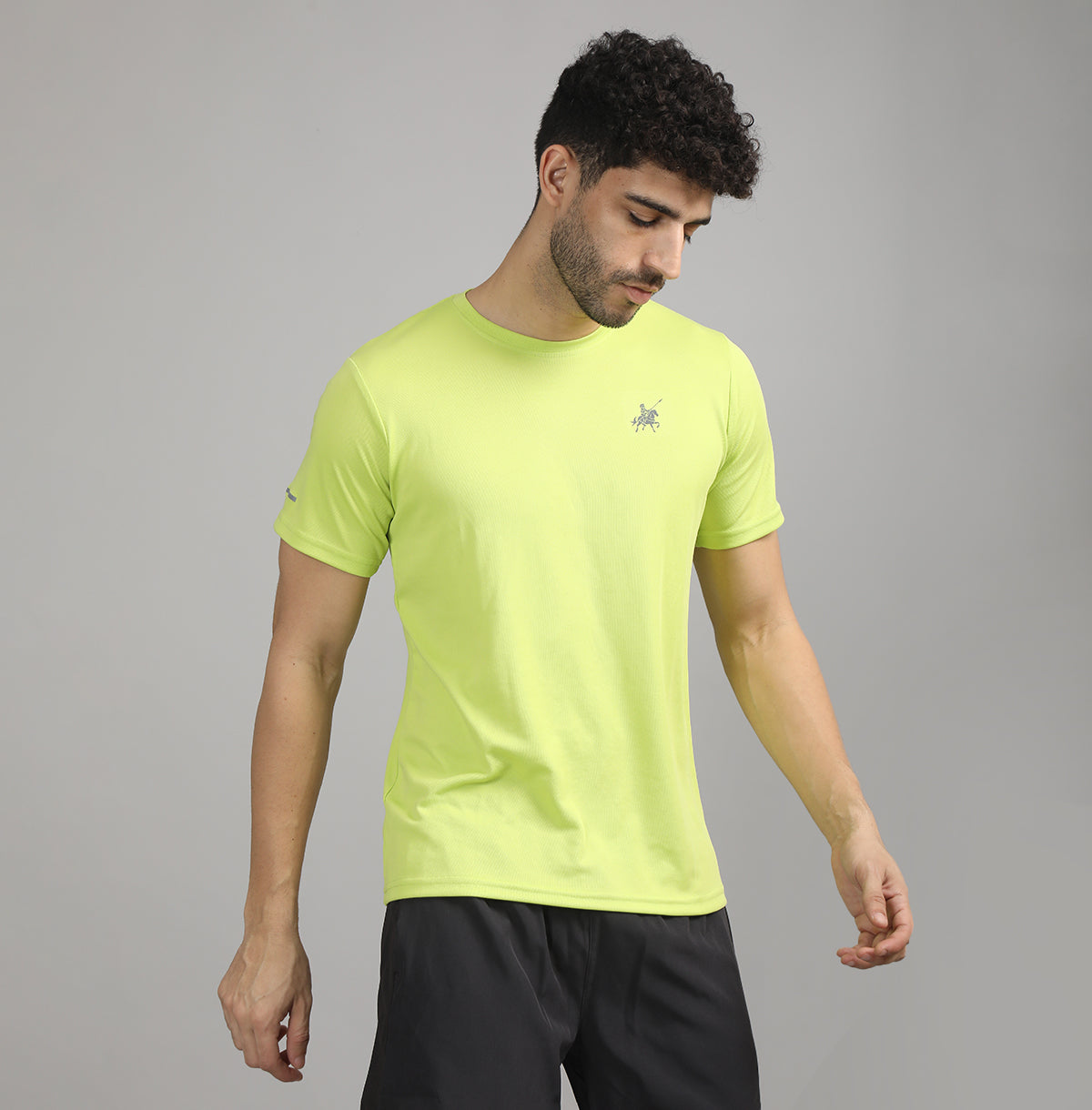 SLIM FIT ACTIVE WEAR CREW NECK TSHIRT