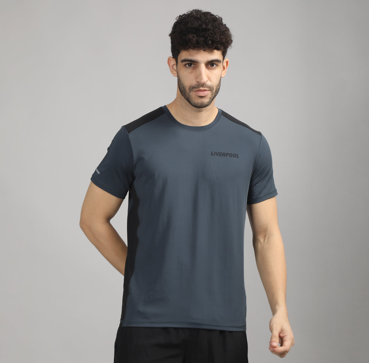 SLIM FIT ACTIVE WEAR CREW NECK TSHIRT