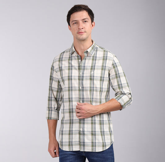 CHECKS FULL SLEEVES CASUAL COTTON SHIRT