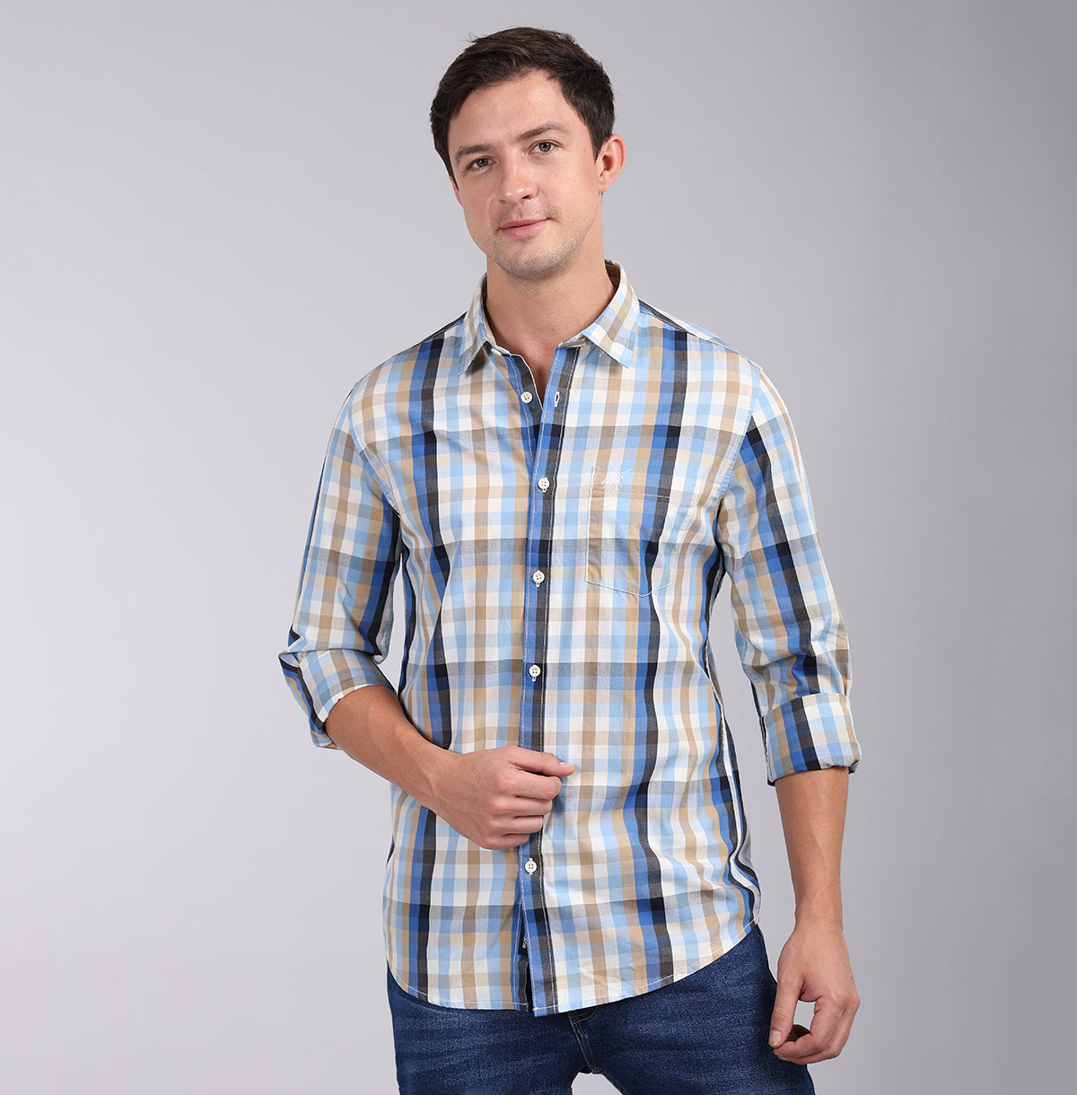 CHECKS FULL SLEEVES CASUAL COTTON SHIRT