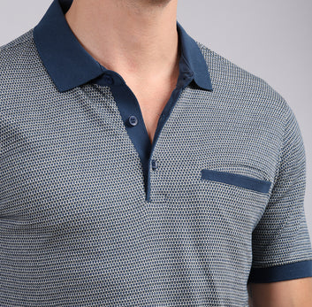 SLIM FIT JACQUARD POLO SHIRT