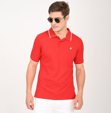 SLIM FIT PIQUE POLO SHIRT