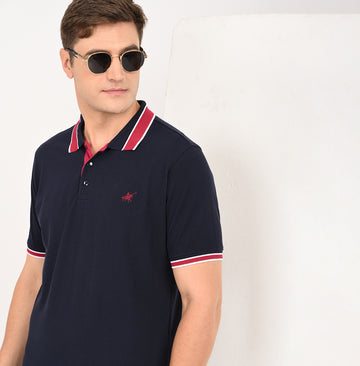 SLIM FIT PIQUE POLO SHIRT