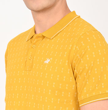 SLIM FIT AOP POLO SHIRT