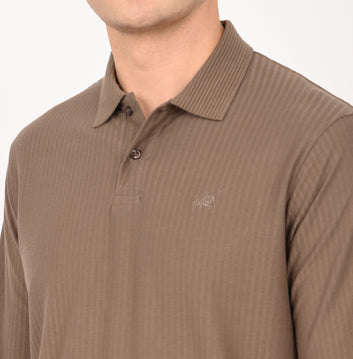 SLIM FIT FULL SLEEVES POLO SHIRT