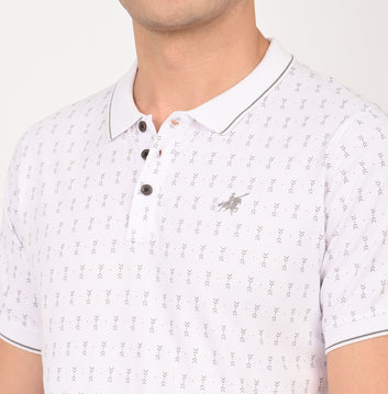 SLIM FIT AOP POLO SHIRT