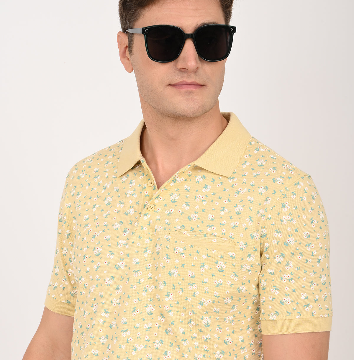 SLIM FIT AOP POLO SHIRT