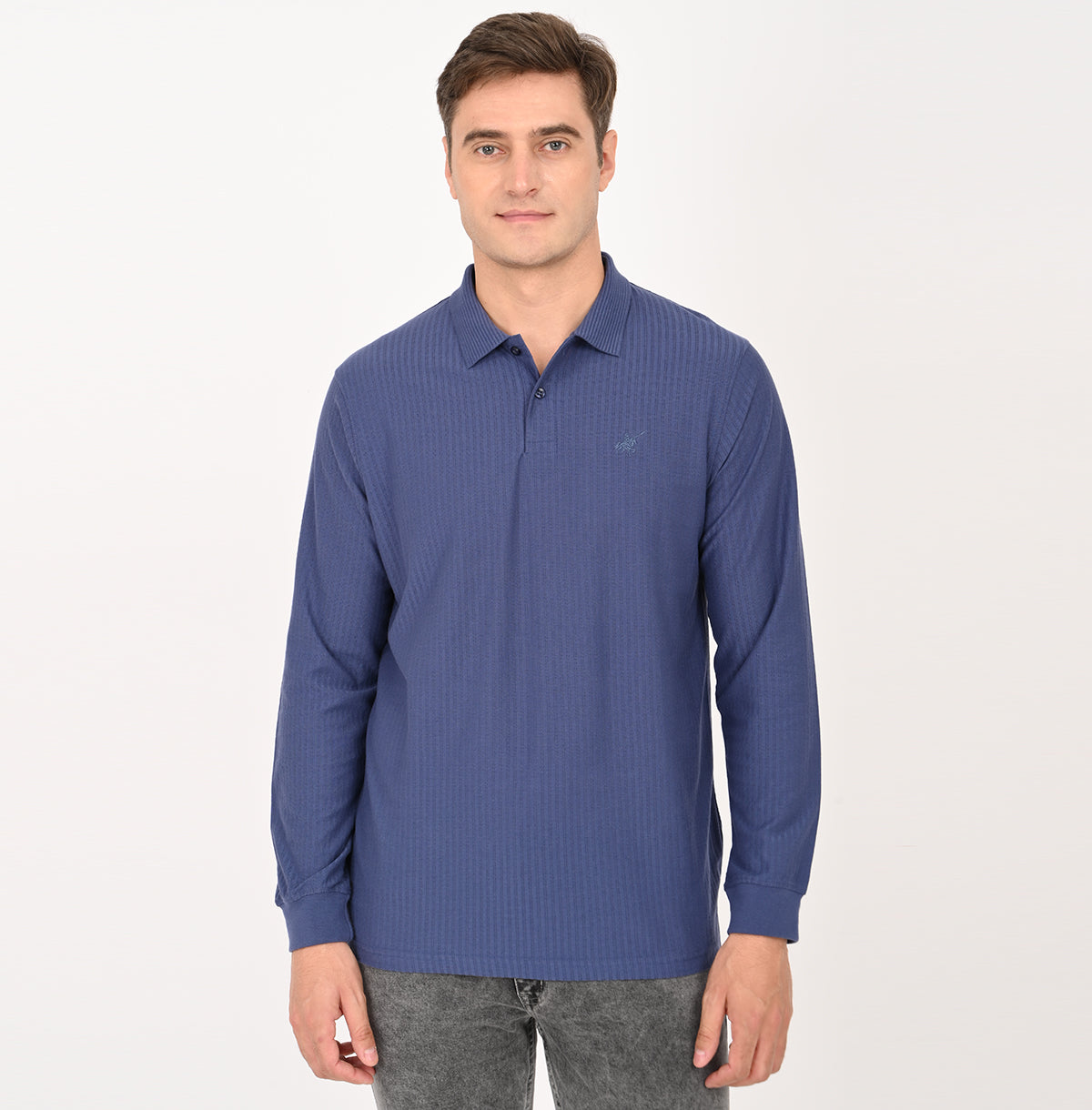 SLIM FIT FULL SLEEVES POLO SHIRT