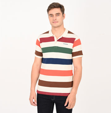 SLIM FIT STRIPE POLO SHIRT