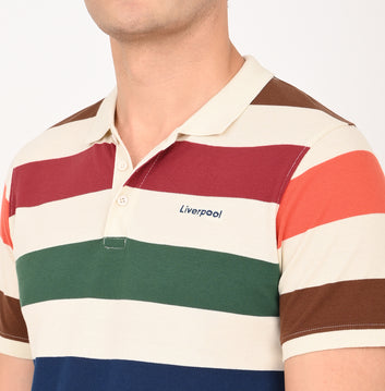 SLIM FIT STRIPE POLO SHIRT