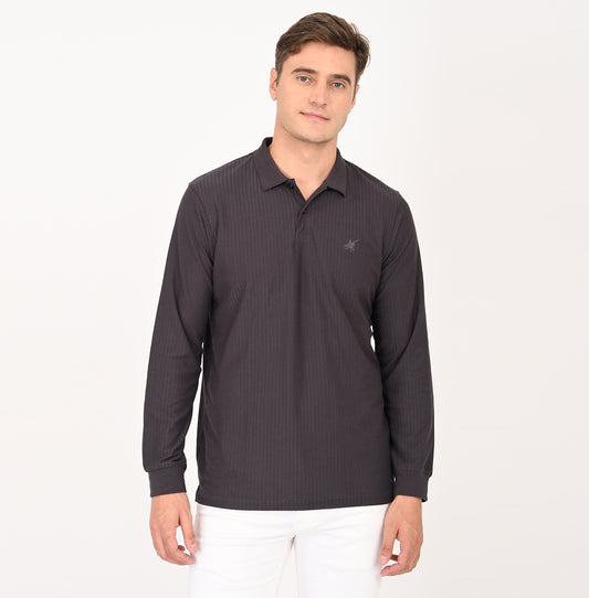 SLIM FIT FULL SLEEVES POLO SHIRT