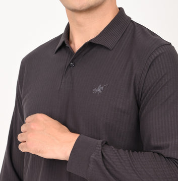 SLIM FIT FULL SLEEVES POLO SHIRT
