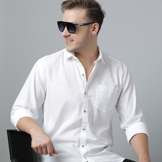 SLIM FIT FULL SLEEVES SEMI CASUAL SHIRT