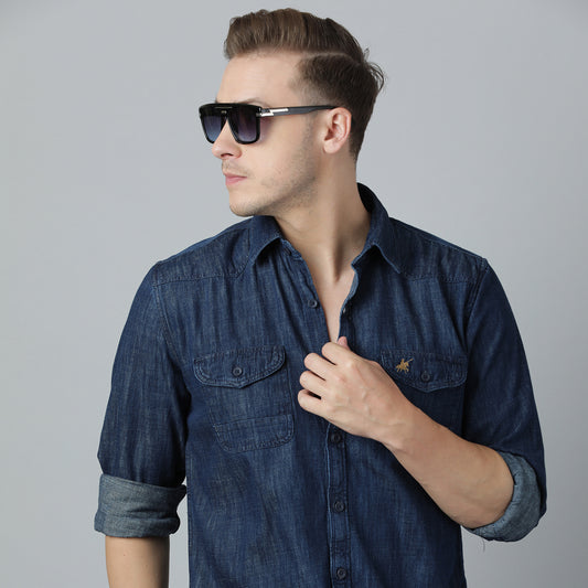 SLIM FIT FULL SLEEVE CASUAL SHIRT