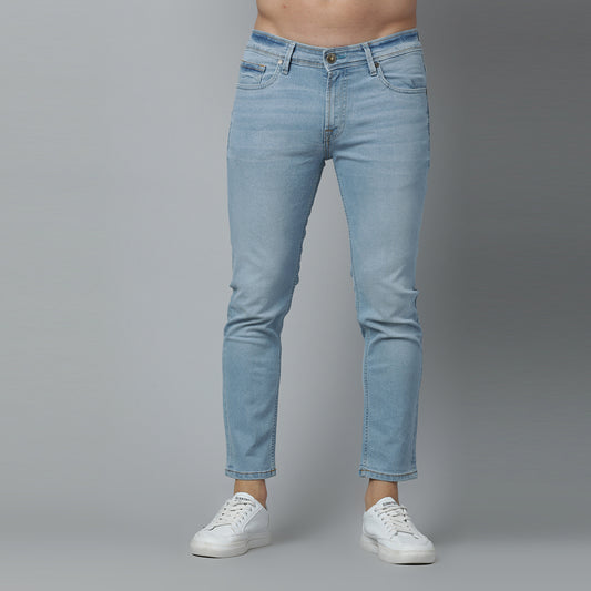 LIGHT INDIGO SLIM CROP FIT JEANS